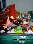 *Mixed box of Groceries containing Ciders - Popcorn - Snacks etc