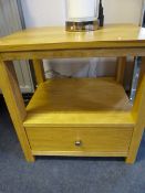 Oak Occasional Table with Drawer