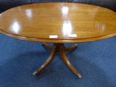 Mahogany Oval Occasional Table