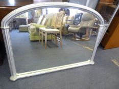 Silver Over Mantle Mirror
