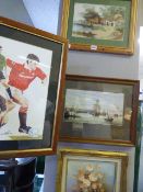 4 Assorted Tapestry's - Framed Prints - Oils etc