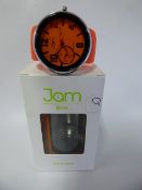 Jam Time Wrist Watch with Orange Face and Strap with Black Bezel
