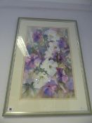 Framed Floral Water Colour by Vera Beaumont
