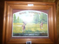Framed Golfing Print