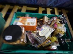 *Basket containing Assorted Nuts - Dried Snacks - Curry Mix - Ciders etc