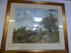 Gilt Framed Print - The Vale of Dedham