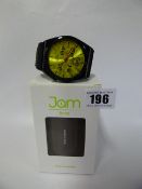 Jam Time Wrist Watch with Black Strap - Bezel and Face