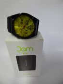 Jam Time Wrist Watch with Black Strap - Bezel and Face