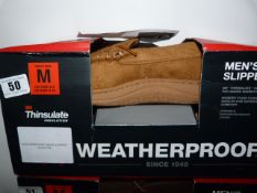 *WEATHERPROOF MENS SLIPPER SIZE 8-9