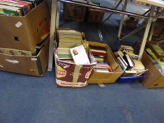 6 Boxes of Assorted Hard & Paper Back Books