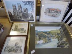 5 Assorted Framed Prints