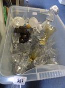 Box of Assorted Cut Glass - Wedgwood - Ornaments etc