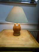 Pine Table Lamp with Shade