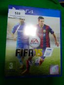 *PS4 GAME FIFA 15 CERTIFICATE 3