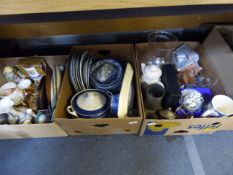 4 Boxes of Assorted Decorative Ware - Dinner Services - Cameras etc