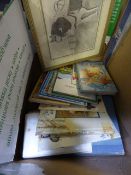 Box containing Children's Books - Pencil Drawing etc