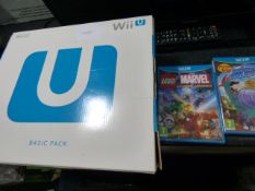 *WII U PACKAGE 1 WITH LEGO MARVEL AND QUEST FOR COOL STUFF GAMES