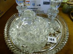 Cut Glass Dressing Table Set