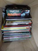 Box containing Assorted LP Records etc