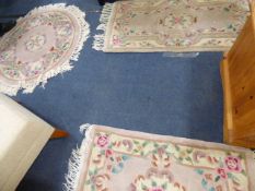 2 Rectangular - 1 Circular Oriental Rugs