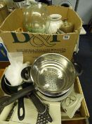 Box of Assorted Glassware - Kitchenalia etc