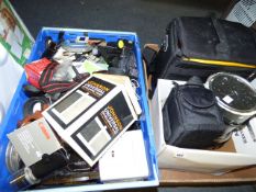 Boxes containing Assorted Next Paint - Camera Accessories etc