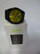 Jam Time Wrist Watch with Black Strap - Bezel and Face