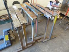 *3 Pairs of Steel Trestles