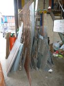 *Sheet Steel Storage Rack containing Assorted Aluminium - Stainless Steel - Weld Mesh - Checker