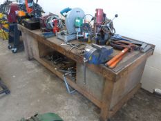 *Engineers Work Bench Fitted with Record Number 5 Vice