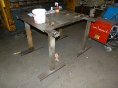 *Pair of Engineers Trestles and Plate Steel Top