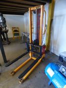 *Yellow Pallet Stacker