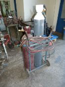 *Oxy Acetylene Cutting Gear - Pipes - Gauges and Trolley (Bottles not Included)
