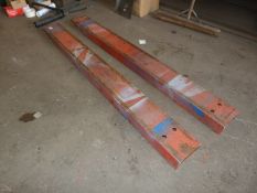 *Pair of Slip on Fork Extensions 150mm Length to Suit Forks of 125mm x 60mm