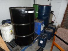 *Assorted Oil Barrel Stands, Delivery Pumps, Barrels etc