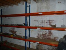 *6 Bays of Blue and Orange Medium Duty Warehouse Racking
