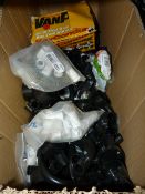 Box Containing 20mm Black and White Conduit Fittings