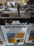 *4 x 5L Blackfriar Gold Star Wood Preservative - Green