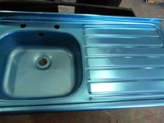 *1000x500 Stainless Steel Single Bowl Sink with Right Hand Drainer