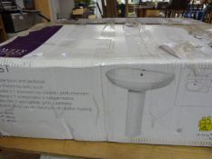 *Cook and Lewis Most Single Hole Wash Hand Basin with Pedestal