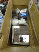 *Box Containing Assorted Shower Accessories