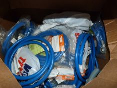 *Box Containing Assorted Washing Machine Pipes