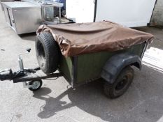 Single Axle Camping Trailer on 50mm Ball Coupling with Cover and Lighting Board