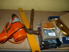 Black & Decker Drill, Spirit Level, Door Handles etc