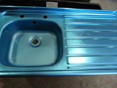 *1000x500 Stainless Steel Single Bowl Sink with Right Hand Drainer