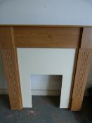 *Light Oak & Cream Fire Surround