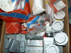 Assorted Metal Clad Sockets, Back Boxes, MK Fittings etc