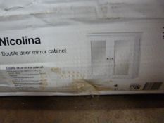 *Nicolina Double Door Mirrored Cabinet