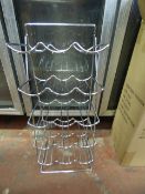 Chrome 15 Bottle Wire Wine Rack