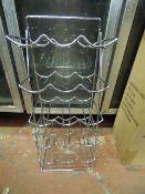Chrome 15 Bottle Wire Wine Rack